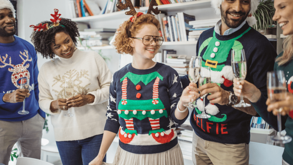 Virtual Holiday Party Ideas for 2022_ Ugly Sweater Party